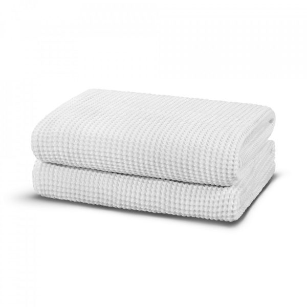 casualavenue waffle modal towel white 2