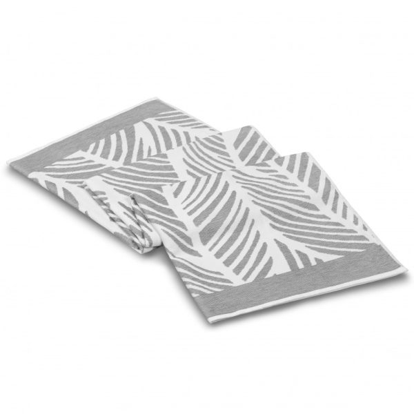 fraser beach towel white light grey