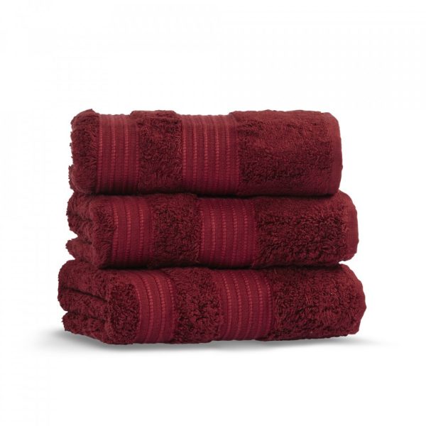london hand towel 50x90 red wine grup 3