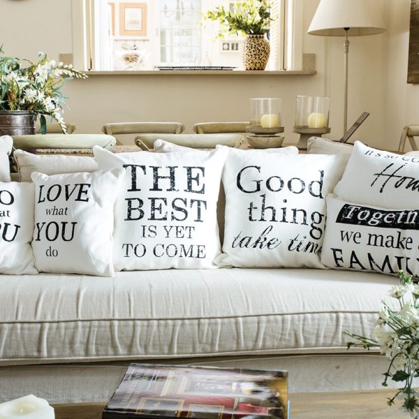 decorative pillows Happily 1