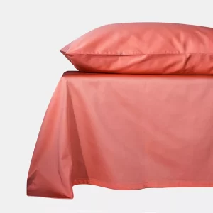 Простыня прямая MOLLEN розово-коралловая