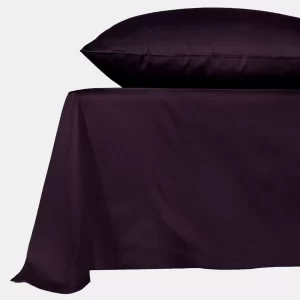 Простыня прямая MOLLEN ежевично-черная