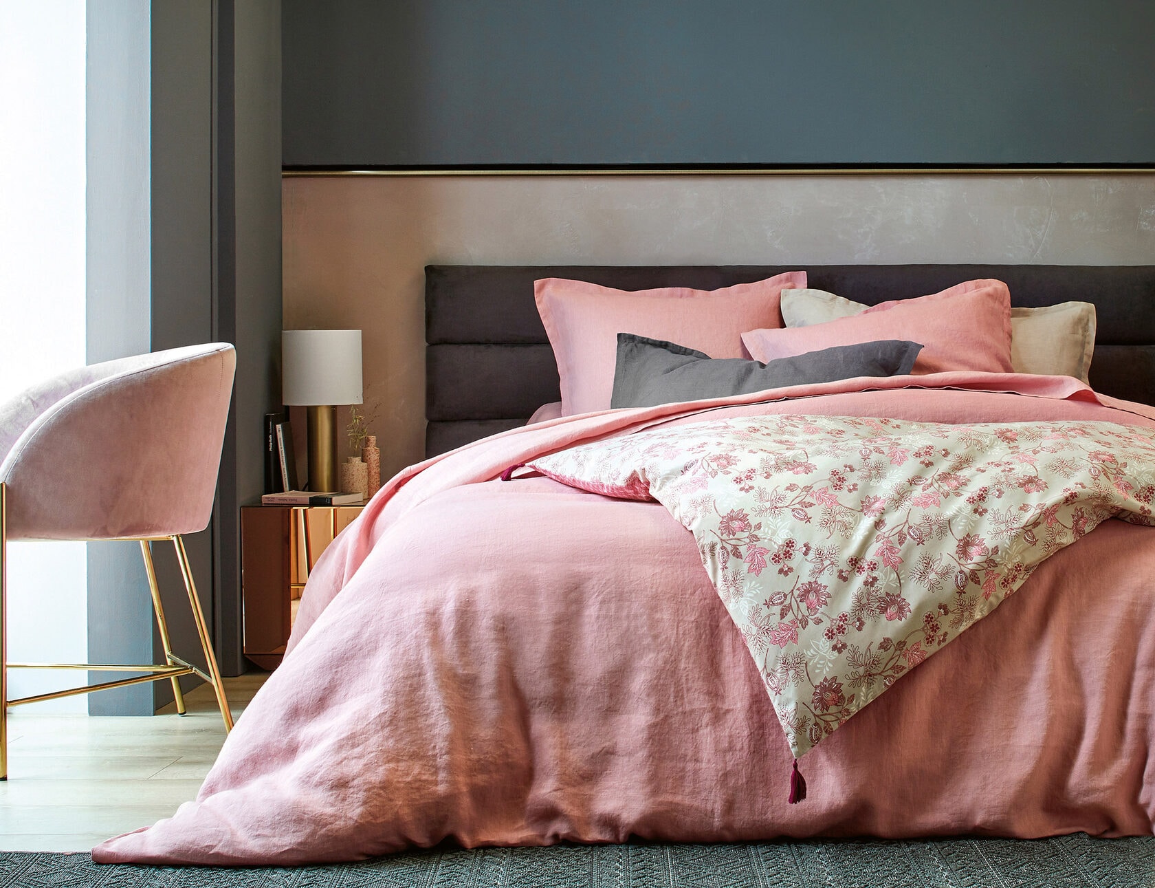 Постельное белье LUXOR BOIS DE ROSE BLANC DES VOSGES