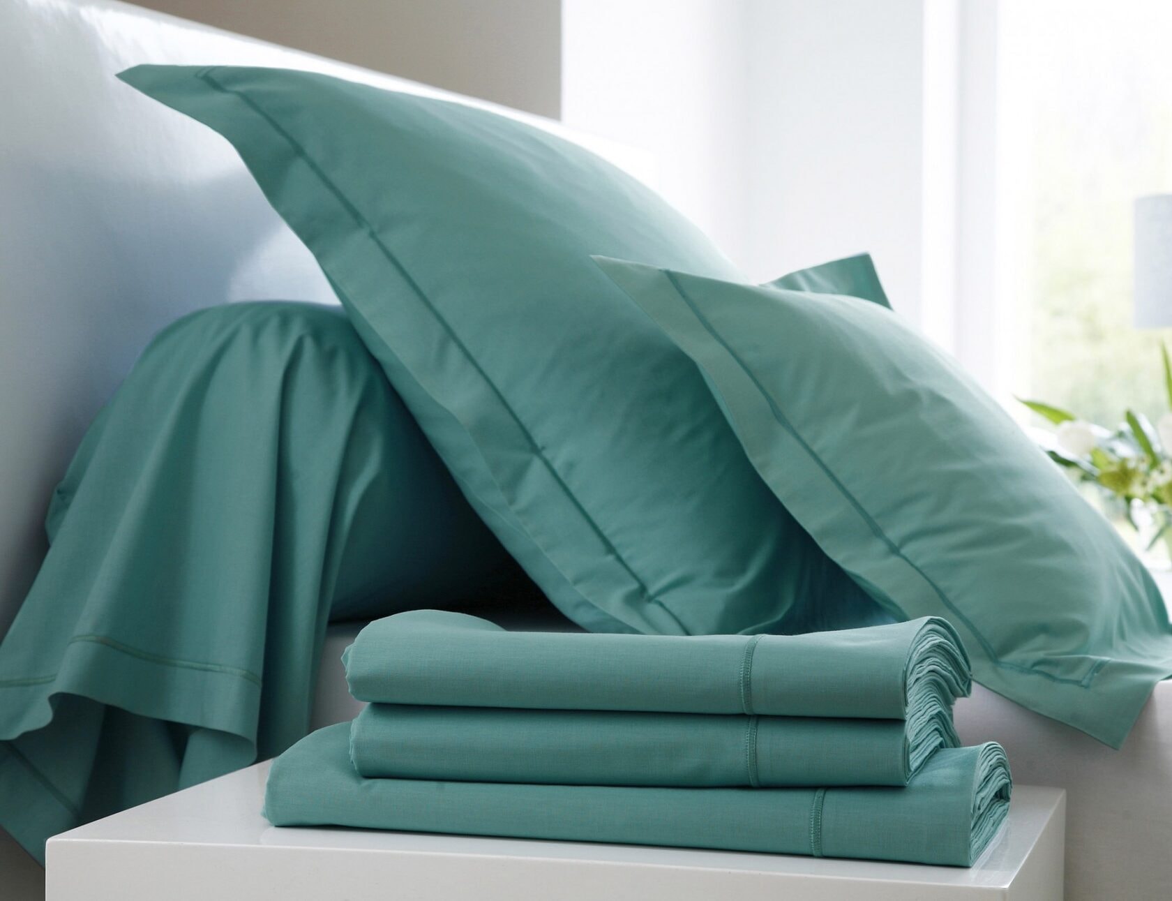 Постельное белье PLAIN CELADON BLANC DES VOSGES